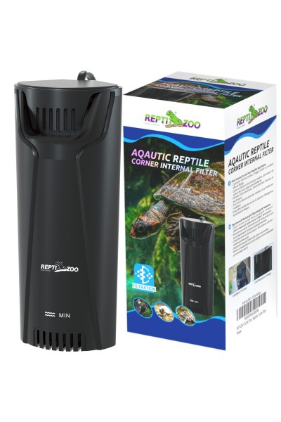 Внутрішній фільтр Repti-Zoo Aquatic Corner Filter (GLB08) для тераріумів із черепахами, рибами та амфібіями (350 л/год, до 76 літрів)