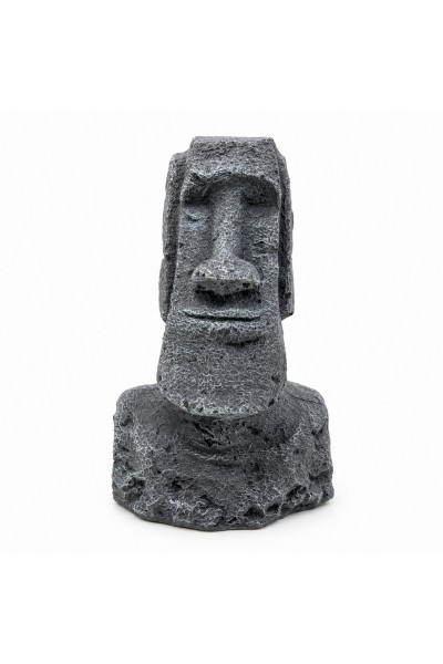 Декорація Hobby Moai Ora 2 15×12×22см - статуя Моаї з укриттям для акваріума і тераріуму (41718)