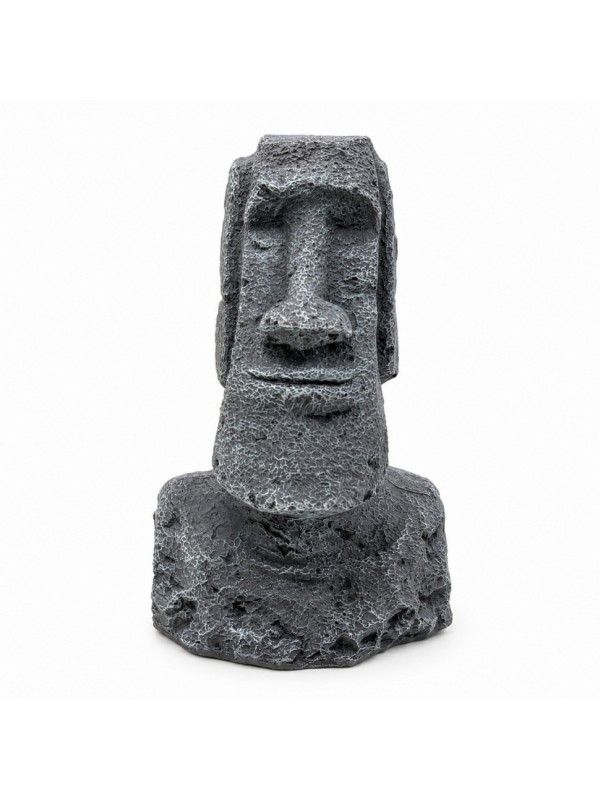 Декорація Hobby Moai Ora 2 15×12×22см - статуя Моаї з укриттям для акваріума і тераріуму (41718)