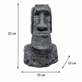 Декорація Hobby Moai Ora 2 15×12×22см - статуя Моаї з укриттям для акваріума і тераріуму (41718)