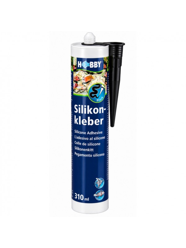 Силикон черный для аквариумов и террариумов Hobby Silicon Adhesive black 310 мл (11945)