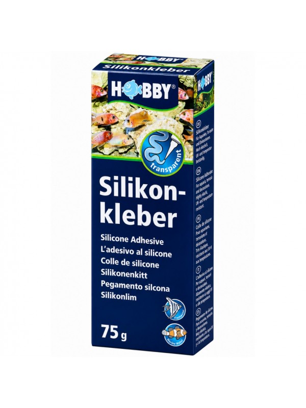Силикон прозрачный для аквариумов и террариумов Hobby Silicon Adhesive 75 г (11950)