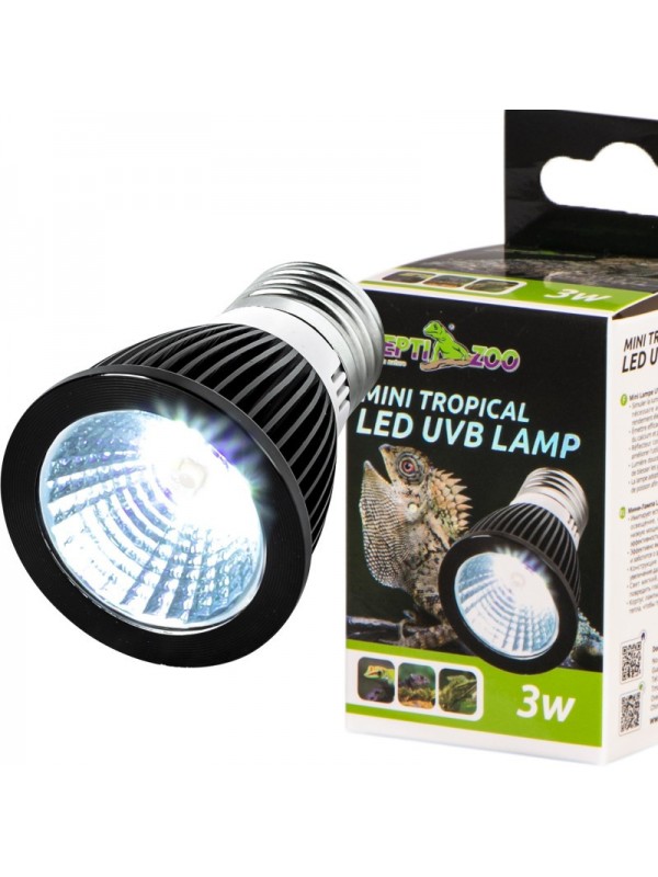 Лампа Repti-Zoo LED UVB 5.0 Tropical 3W (LEDU03T) для тропічного тераріуму