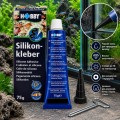 Силикон черный для аквариумов и террариумов Hobby Silicon Adhesive black 75 г (11960)