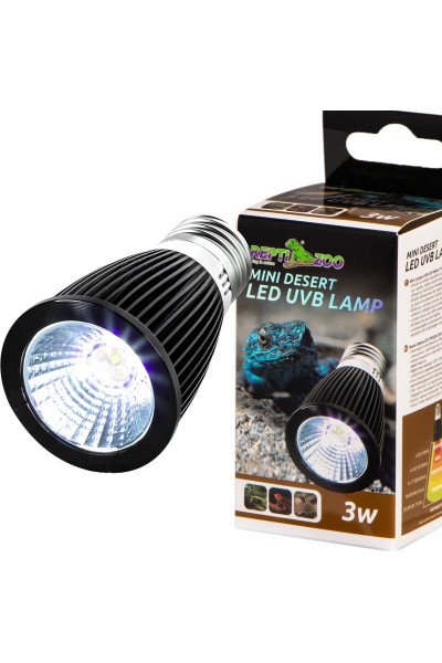 Лампа Repti-Zoo LED UVB 10.0 Desert 3W для пустельного тераріуму