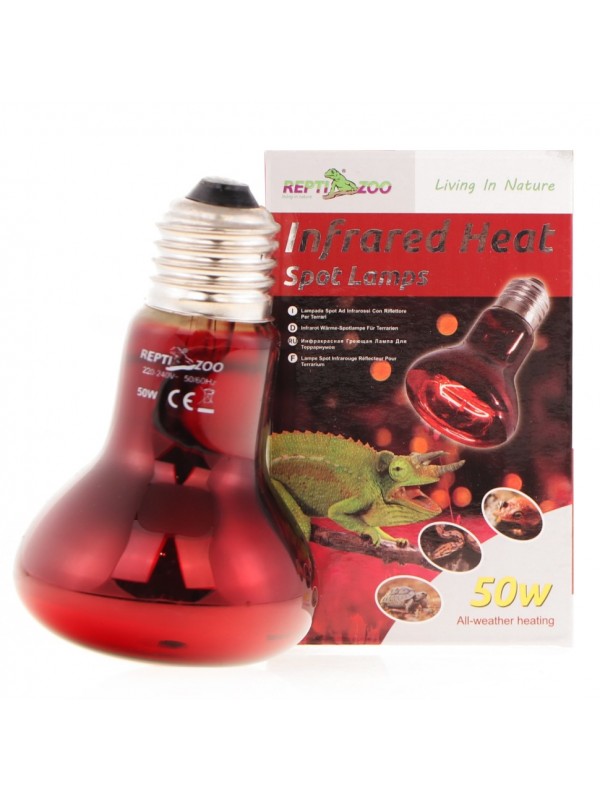 Инфракрасная нагревательная лампа Repti-Zoo Infrared Heat 50W (R63050)