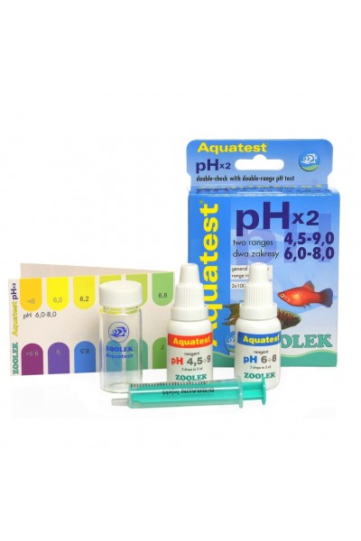 Тест pH (4,5-9,0)/(6,0-8,0) Zoolek Aquatest pH x2 (1020)