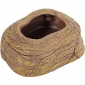 Миска магнітна для живого корму Repti-Zoo Magnetic Food Dish 9×7×4 см (ERB45) з імітацією скелі для тераріумів