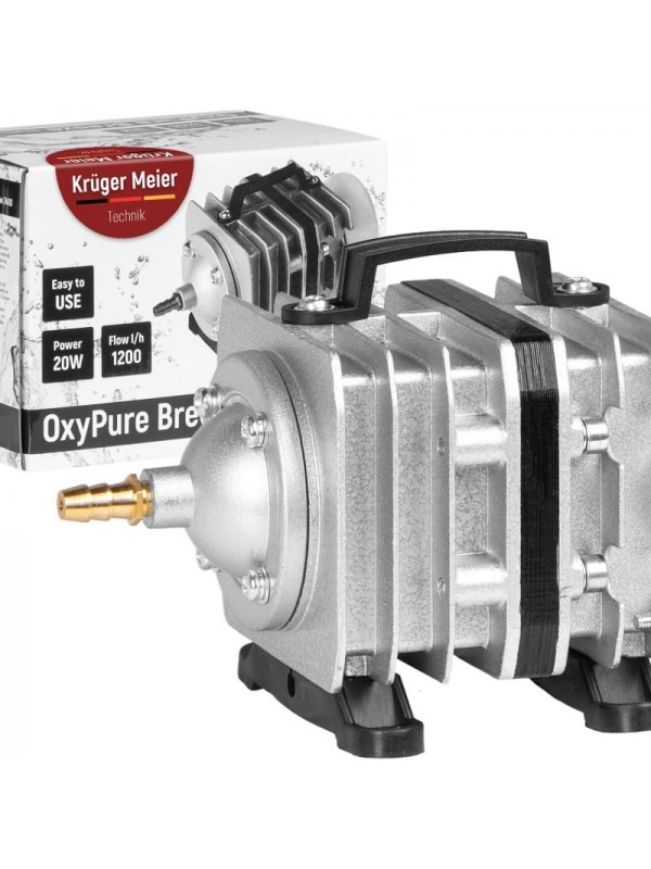 Компресор Kruger Meier OxyPure Breeze 2400 для ставка 1200 л/год з розподільником на 6 виходів