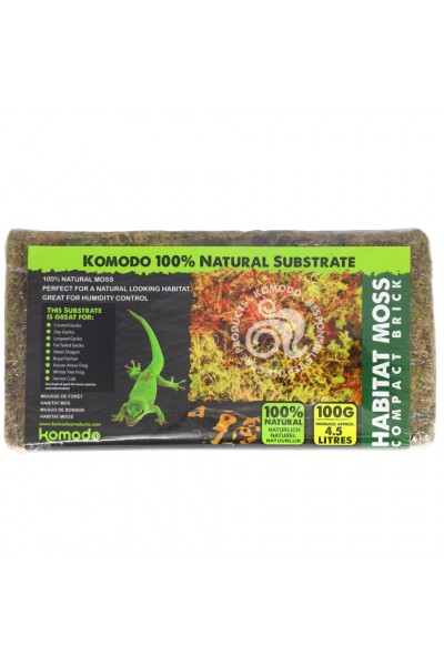 Живой мох Komodo Habitat Moss 100г 4.5л (83030)