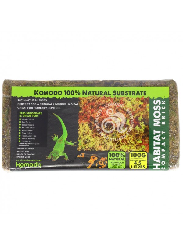 Живий мох Komodo Habitat Moss 100г 4.5л (83030)