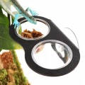 Двойная подвесной миска Terrario Gecko Duo Bar Black