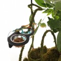 Двойная подвесной миска Terrario Gecko Duo Bar Black