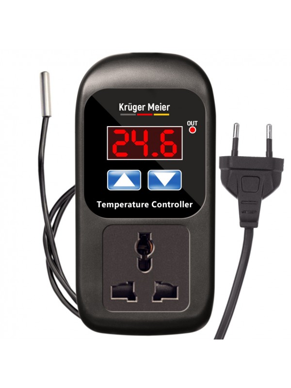 Цифровий термостат Kruger Meier Carbonne 1500Вт. для тераріуму