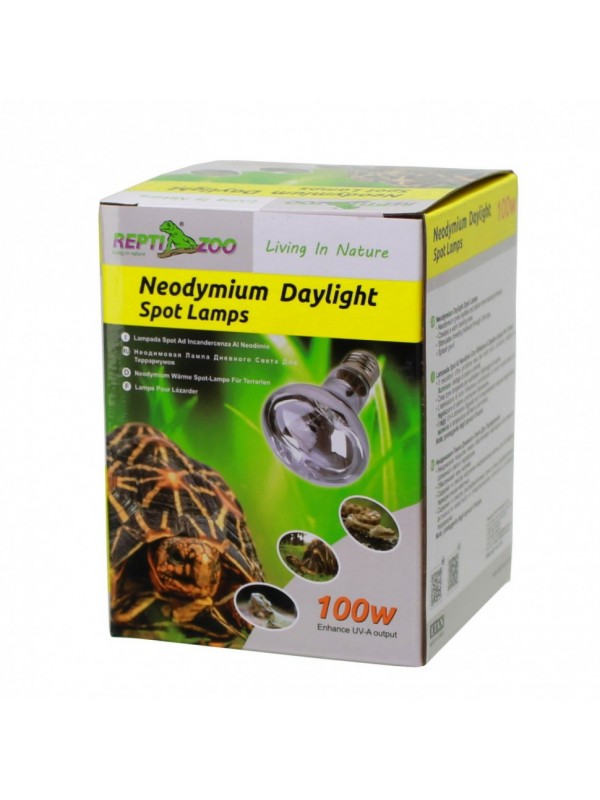 Неодимова лампа Repti-Zoo Neodymium Daylight 100W B80100 - обігрівальна UVA лампа для тераріуму