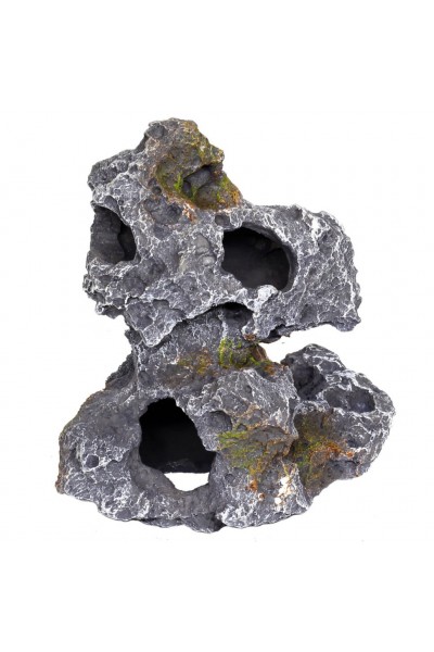 Декорация камень с отверстиями Hobby Cavity Stone dark 2 19x15x20см (40146)