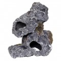 Декорация камень с отверстиями Hobby Cavity Stone dark 2 19x15x20см (40146)