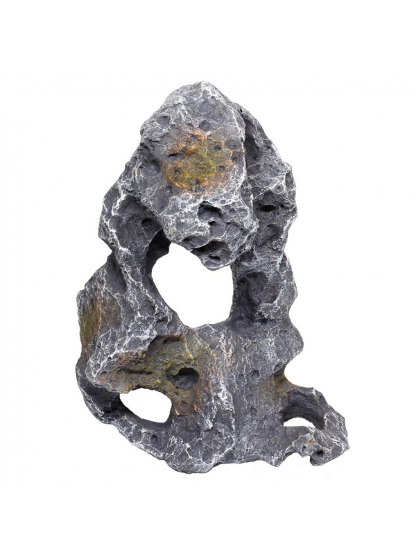 Декорація камінь з отворами Hobby Cavity Stone dark 3 18x14x28см (40147)