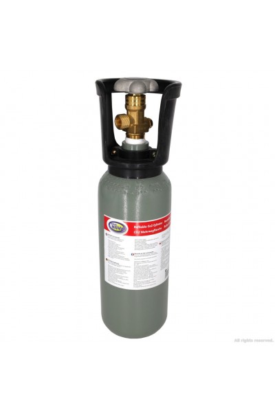 Балон CO2 з плоским дном Aqua Nova , метал, 2л. (NCO2-2L-GRAY)