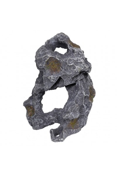 Декорація камінь з отворами Hobby Cavity Stone dark 4 21x18x28см (40148)