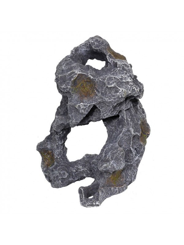 Декорація камінь з отворами Hobby Cavity Stone dark 4 21x18x28см (40148)