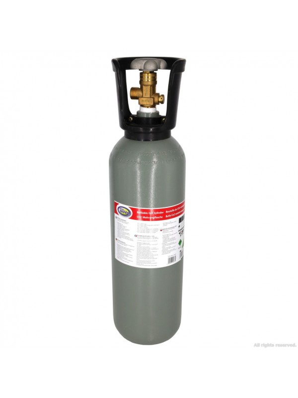 Балон CO2 з плоским дном Aqua Nova , метал, 5л. (NCO2-5L-GRAY)