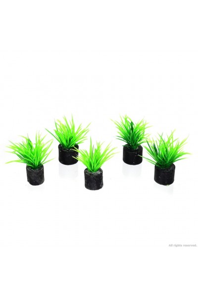 Штучна рослина, набір Hobby Eleocharis mini 1,5x1,5x3см 5шт. (51548)