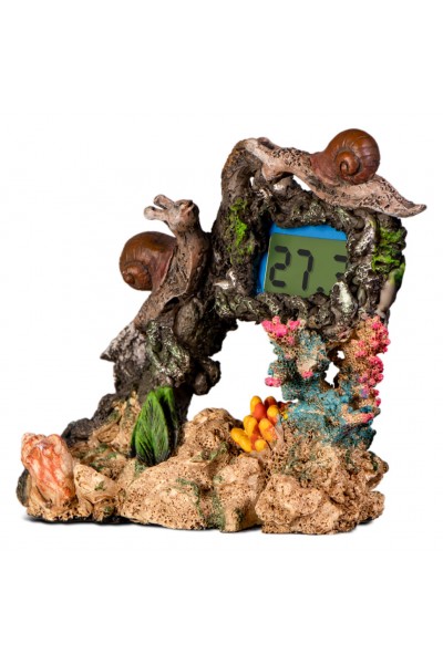 Декорація Yusee Aquarium Decor Thermometer з термометром LCD 14X6X11см (ys201030)