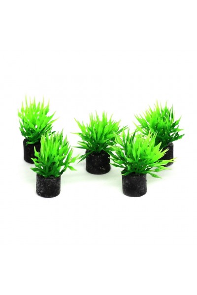 Искусственное растение, набор Hobby Utricularia mini 1,5x1,5x3см 5шт. (51549)