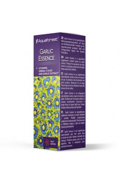 Добавка до корму Aquaforest Garlic Essence 10 мл з екстрактом часнику та Омега-3 для акваріумних риб