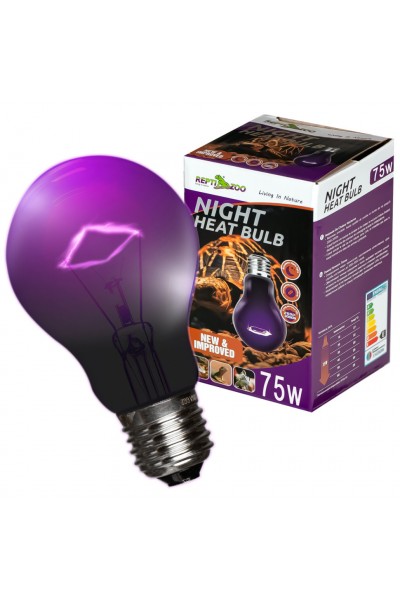 Нічна лампа з підігрівом Repti-Zoo Night Heat Bulb 75W для тераріумів без UVA (MHL75)