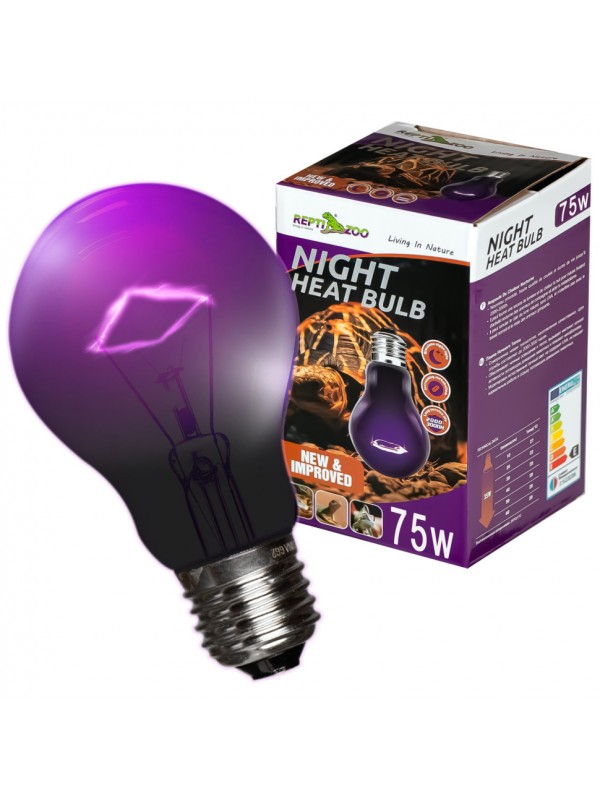 Нічна лампа з підігрівом Repti-Zoo Night Heat Bulb 75W для тераріумів без UVA (MHL75)