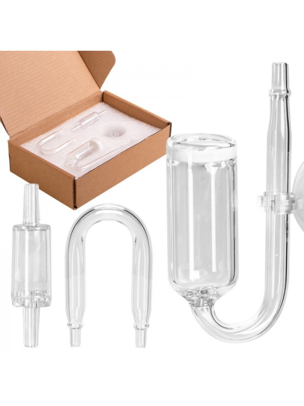Скляний дифузор 15мм, коліно, зворотний клапан CO2 Kruger Meier NeXus Set CO2
