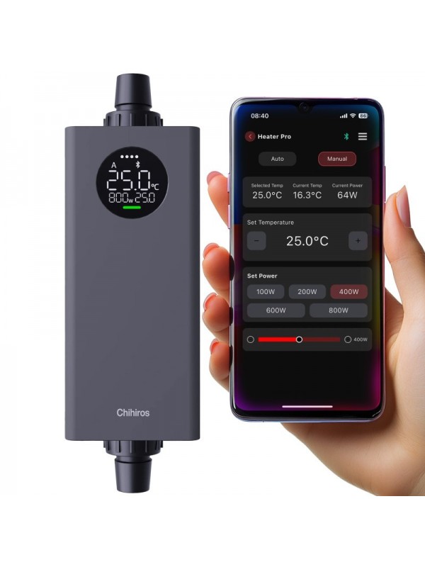 Нагрівач зовнішній Chihiros Heater Pro 12/16мм, 10-1000W з керуванням через додаток