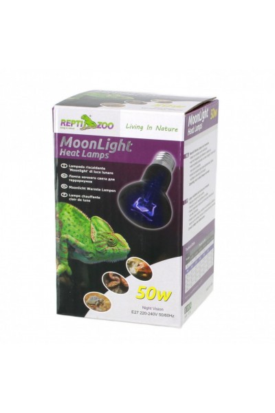 Нічна лампа з підігрівом Repti-Zoo Moonlight Heat 50W для рептилій та амфібій без UVA (D63050)