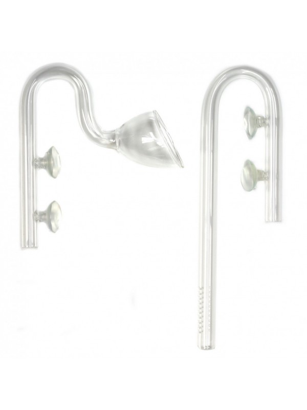 Скляна вхідна і вихідна трубка для шланга 16/21 Aqua Nova (NCO2-GLASSSET-16/21MM)