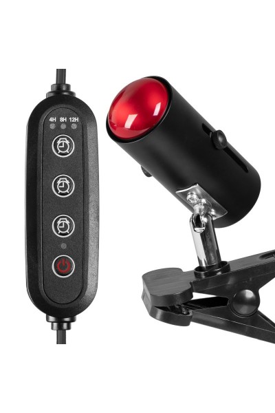 Светильник с зажимной ручкой и таймером Terrario ReptiSun Time Control 200W