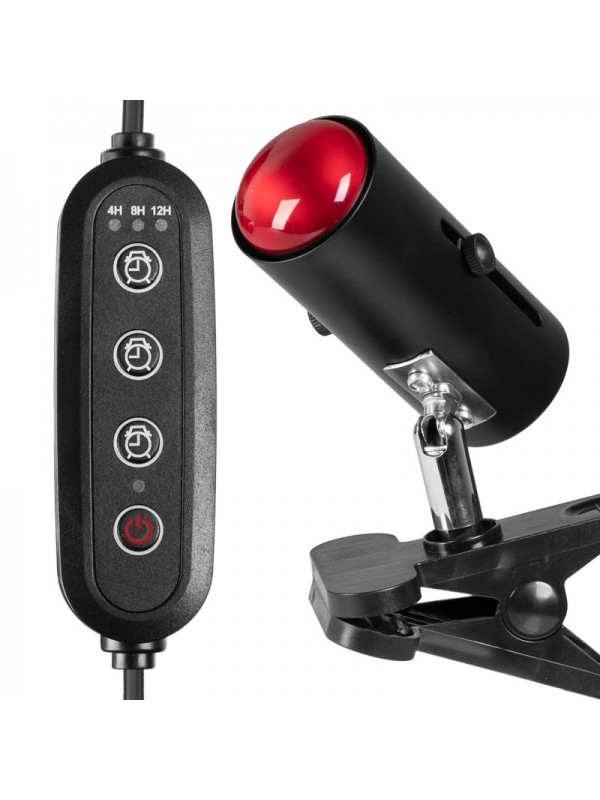 Світильник з затискної ручкою і таймером Terrario ReptiSun Time Control 200W