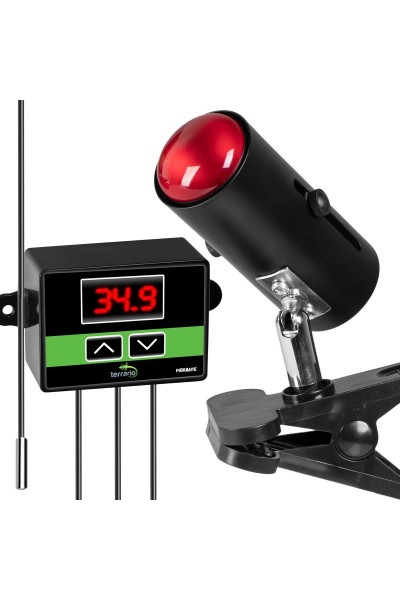 Світильник з затискної ручкою і термостатом ReptiSun Temperature Control 200W