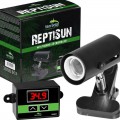 Светильник с зажимной ручкой и термостатом ReptiSun Temperature Control 200W