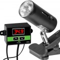 Светильник с зажимной ручкой и термостатом ReptiSun Temperature Control 200W