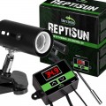 Светильник с зажимной ручкой и термостатом ReptiSun Temperature Control 200W