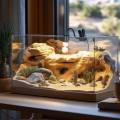 Светильник длинный с зажимной ручкой и таймером Terrario Long ReptiSun Time Control 200W