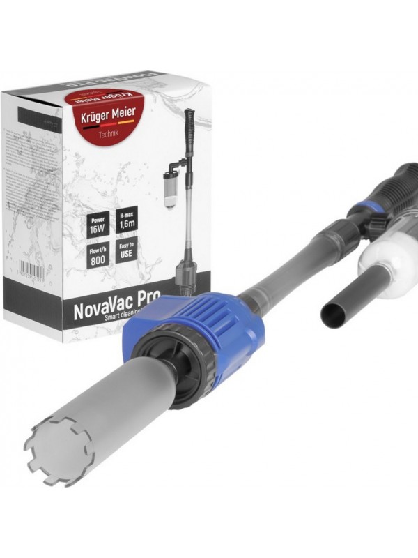 Сифон для акваріума Kruger Meier NovaVac Pro 4-in-1, 16 Вт, 800 л/год