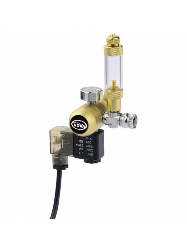 Редуктор CO2 Aqua Nova NCO2-REG з лічильником бульбашок і електромагнітним клапаном