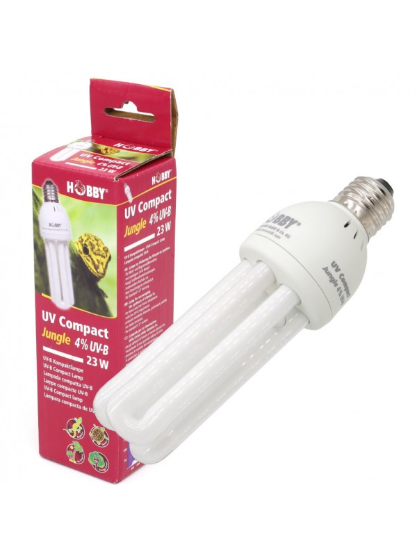 Люмінесцентна лампа Hobby UV Compact Jungle 4 % UV-B, 23 W (37333)