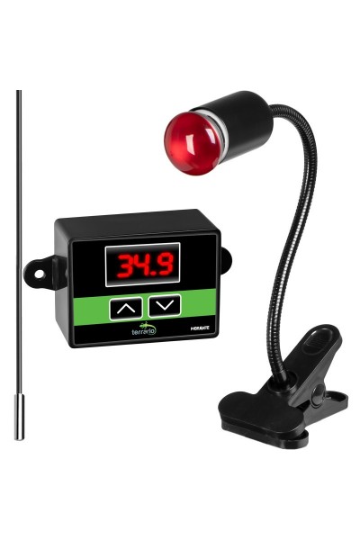 Светильник длинный с зажимной ручкой и термостатом Terrario Long ReptiSun Temperature Control 200W