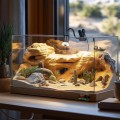 Светильник длинный с зажимной ручкой и термостатом Terrario Long ReptiSun Temperature Control 200W