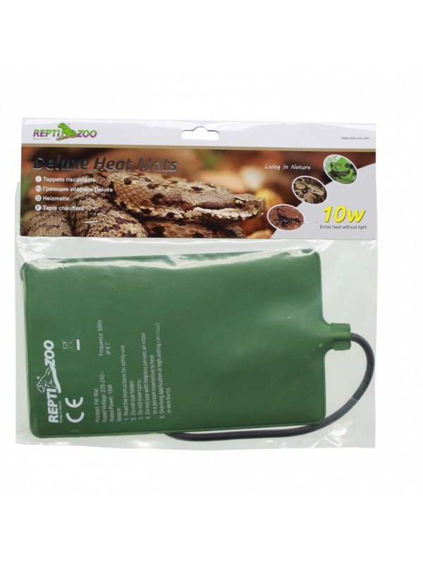 Нагрівальний мат, водонепроникний Repti-Zoo Deluxe Mats 10W 15x25см для тераріумів, котів, собак, птахів та рослин