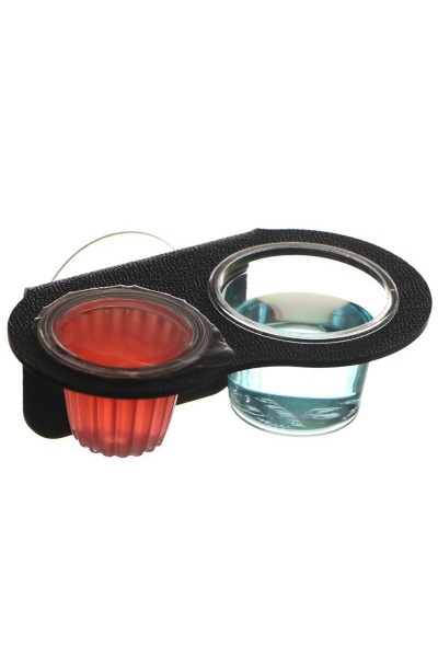 Подвійна підвісна миска Terrario Gecko Bar Duo Jelly Black